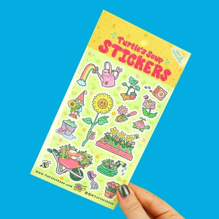 Gorgeous Gardens Vinyl Sticker Sheet