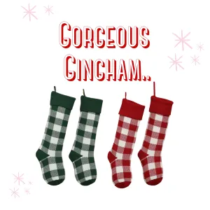 Gorgeous Gingham Stocking