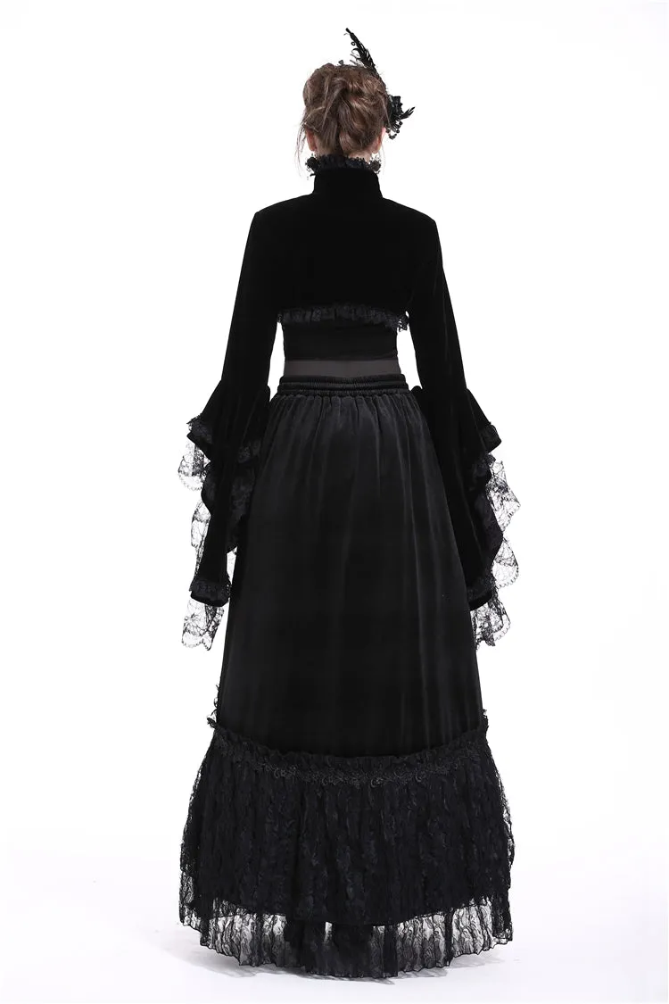 Gorgeous gothic horn sleeve velvet capelet BW049