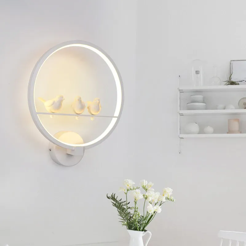 Gorgeous Resting Birds Wall Lamps