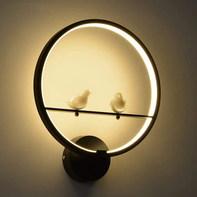 Gorgeous Resting Birds Wall Lamps