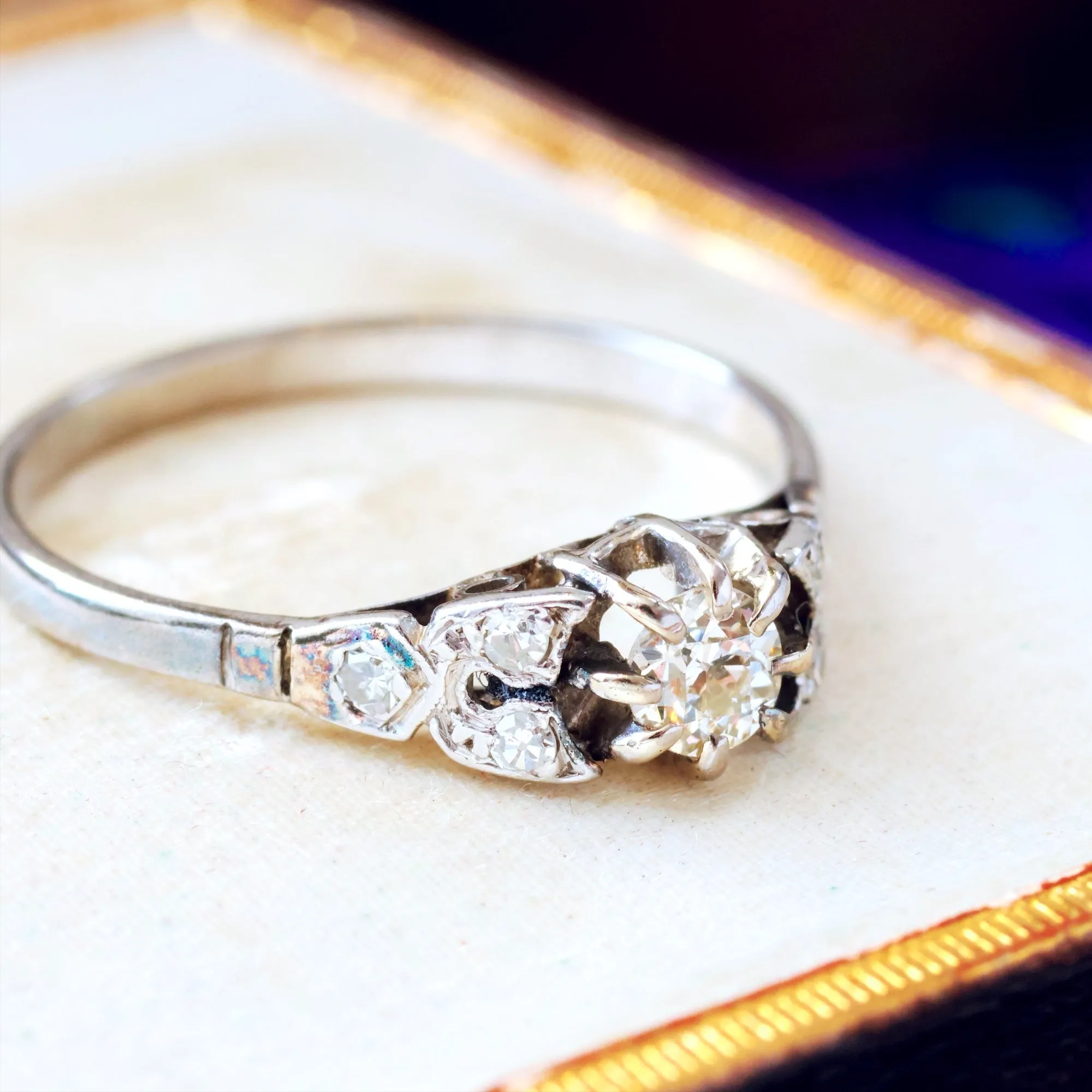 Gorgeous Vintage 1950's Diamond Engagement Ring