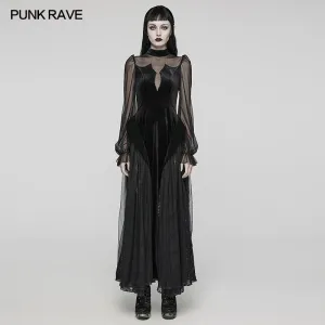 Goth Gorgeous Velvet  Lace Dress