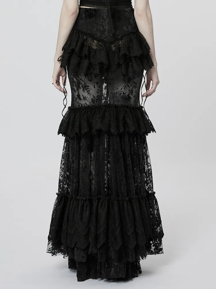 Goth perspective gorgeous skirt【s0000001104】