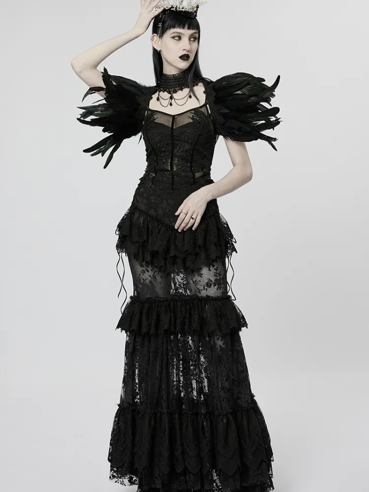 Goth perspective gorgeous skirt【s0000001104】