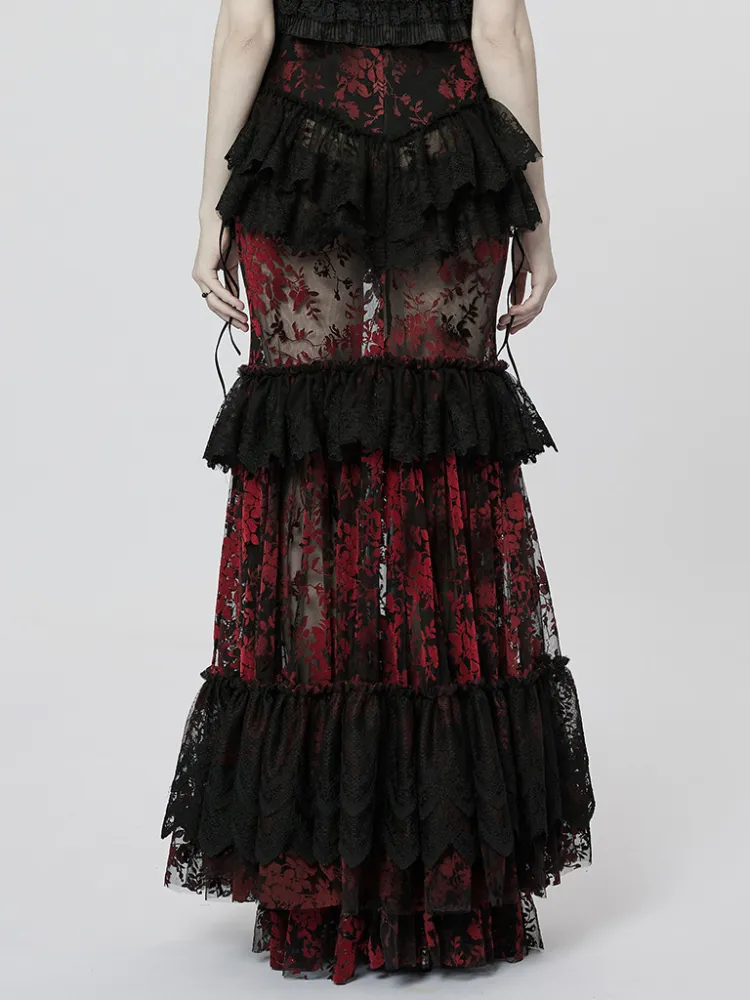 Goth perspective gorgeous skirt【s0000001104】