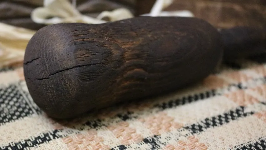 Hand Carved Mortar and Pestle Gorgeous Patina