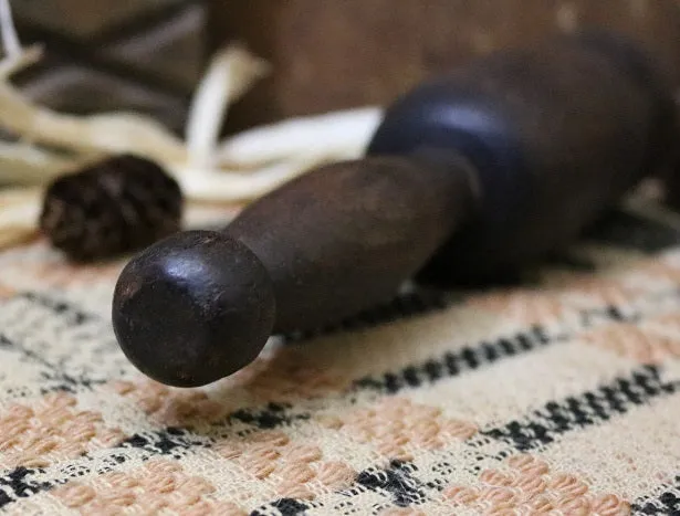 Hand Carved Mortar and Pestle Gorgeous Patina