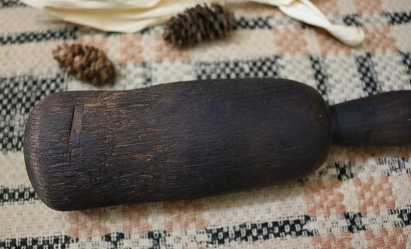 Hand Carved Mortar and Pestle Gorgeous Patina