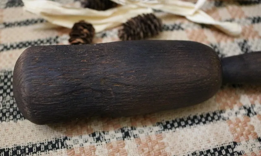 Hand Carved Mortar and Pestle Gorgeous Patina