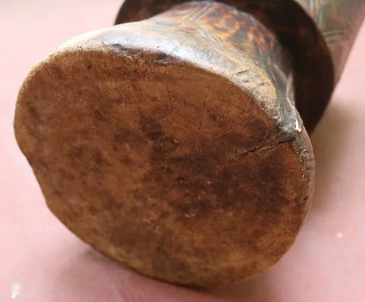 Hand Carved Mortar and Pestle Gorgeous Patina