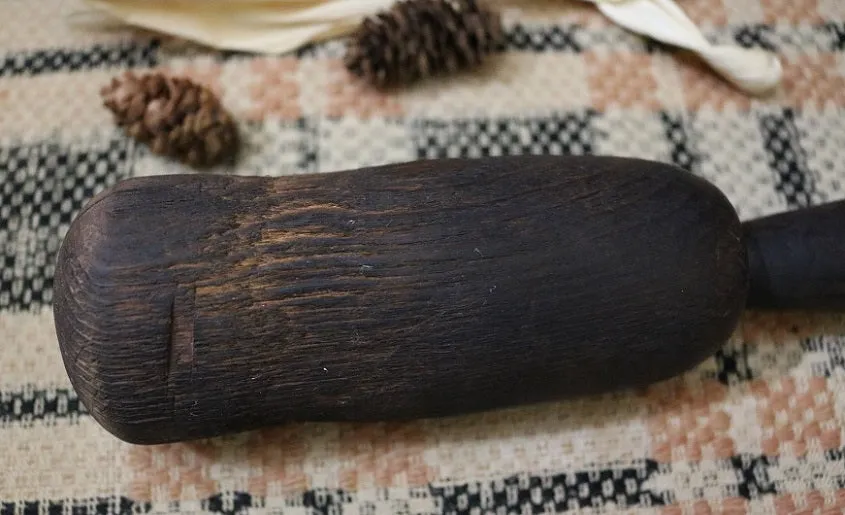 Hand Carved Mortar and Pestle Gorgeous Patina