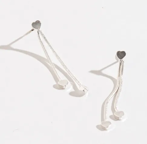 Heart Chain Earrings