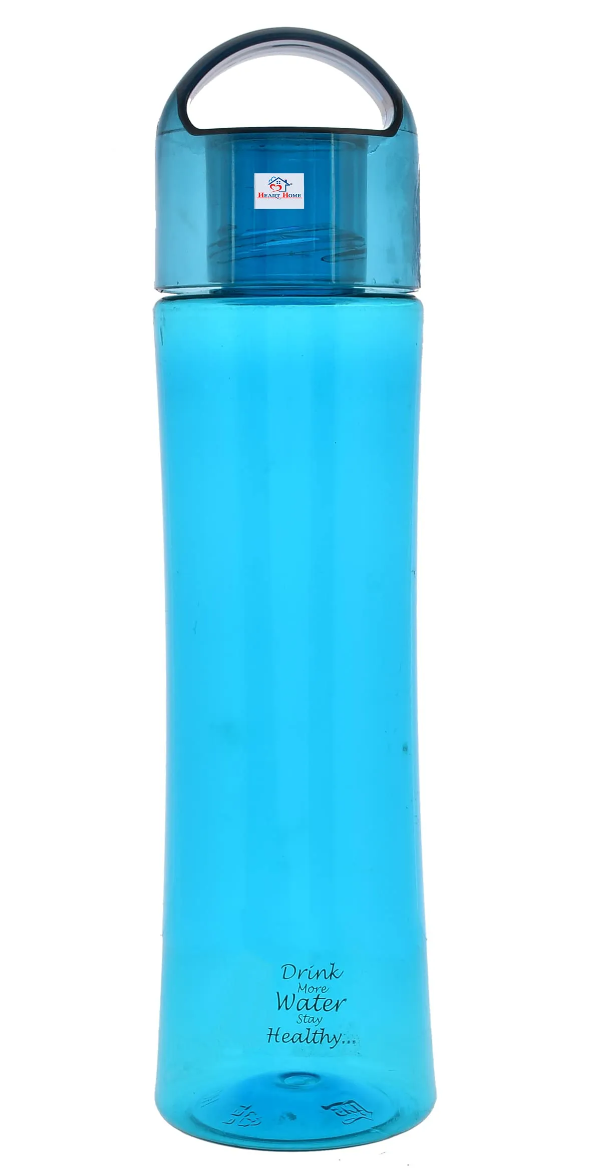 Heart Home Plastic Water Bottle- 1 Litre, Pack of 4 (Blue & Grey)