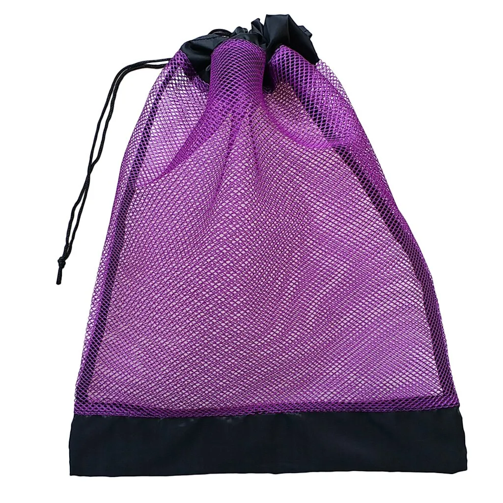 Heavy Duty Compact Mesh Drawstring Storage Bag for Scuba Diving Snorkeling Swimming Mask Fins Goggles Gear Equipment