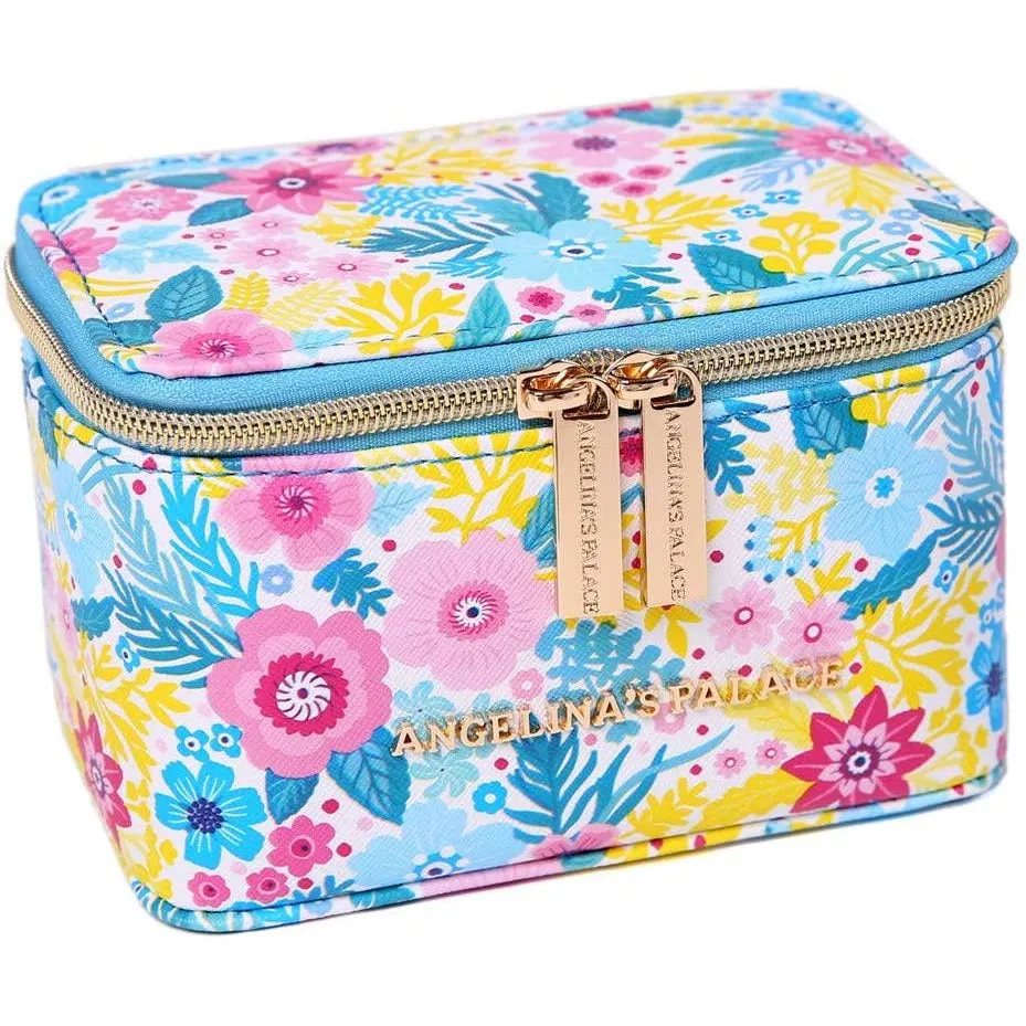 Jewelry Organizer Case Blossom Blue