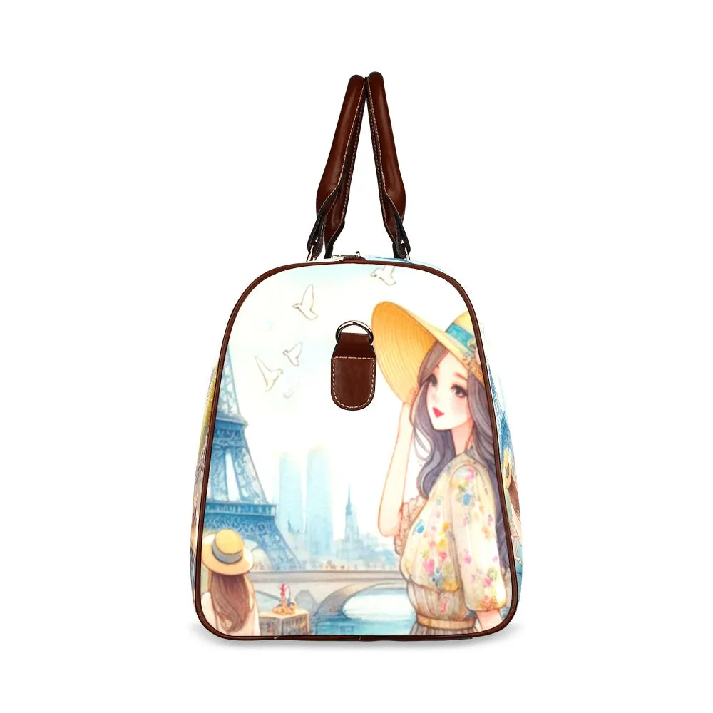 Just a Girl Who Loves Travelling Girl 9 Waterproof Travel Bag/Small (Model 1639)