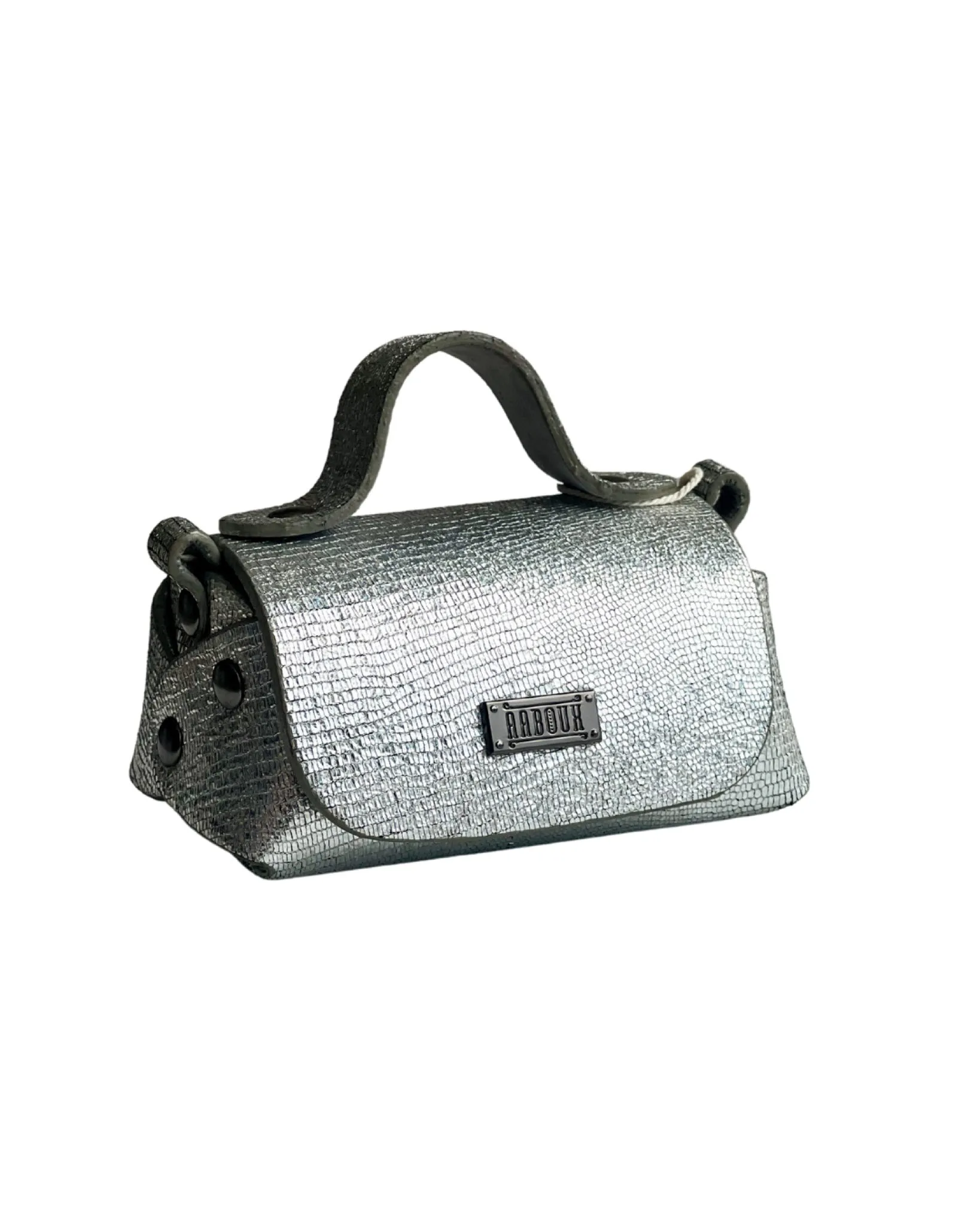 Kach Silver Lizard Print Handbag