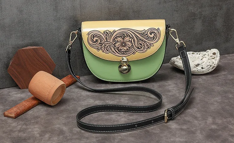 Ladies Small Leather Crossbody Purse Over The Shoulder Purse