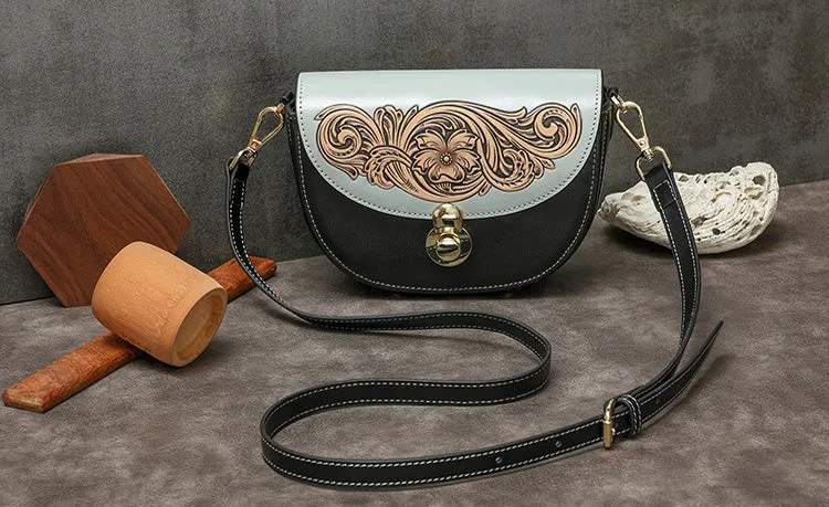 Ladies Small Leather Crossbody Purse Over The Shoulder Purse