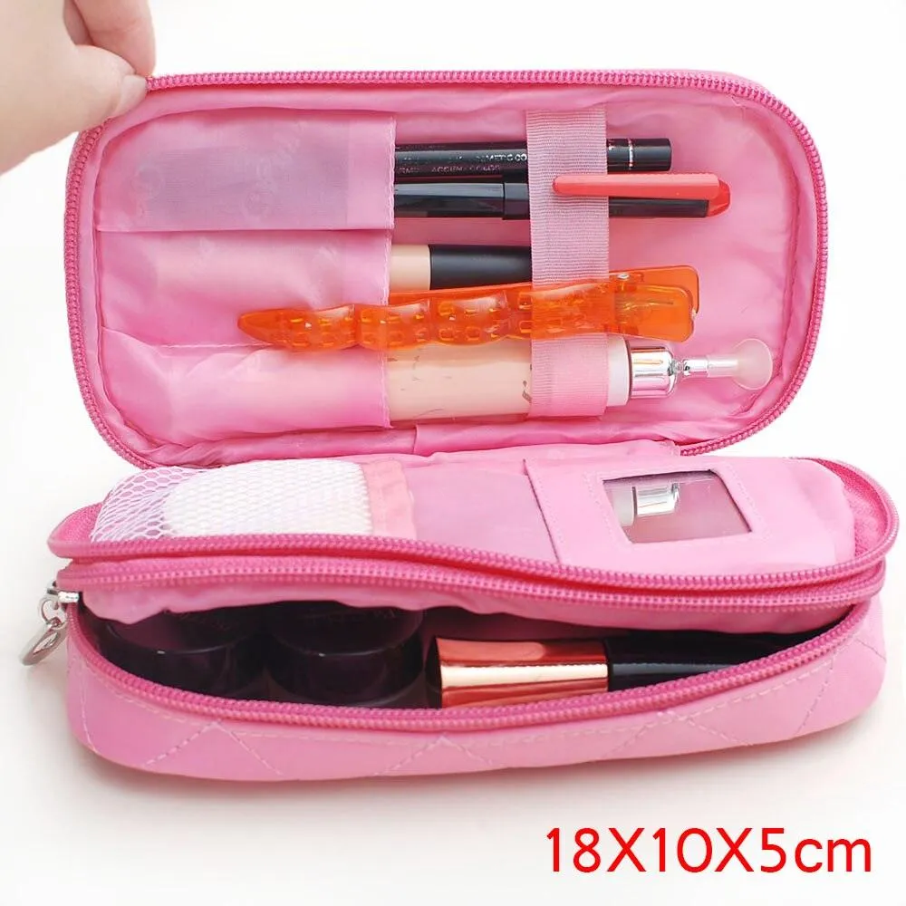 Large Cosmetic Bag Women Waterproof Double Layer Travel Organizer Makeup Bag Toiletry Pouch