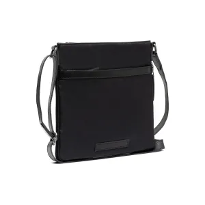 Leather Shoulder Bag Black Malmo