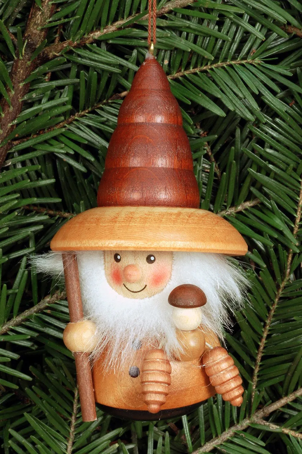 Little gnome Christmas tree decoration - Natural forest gnome (Pre-Order item)