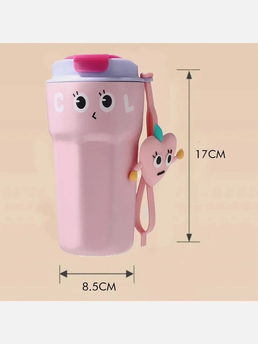 Little Surprise Box Fun Emoji Vacuum Insulated Stainless Steel Tumbler For Kids & Adults