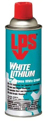 LPS 03816 White Lithium Multi-Purpose Grease, 16 oz Aerosol Can (12 Cans)