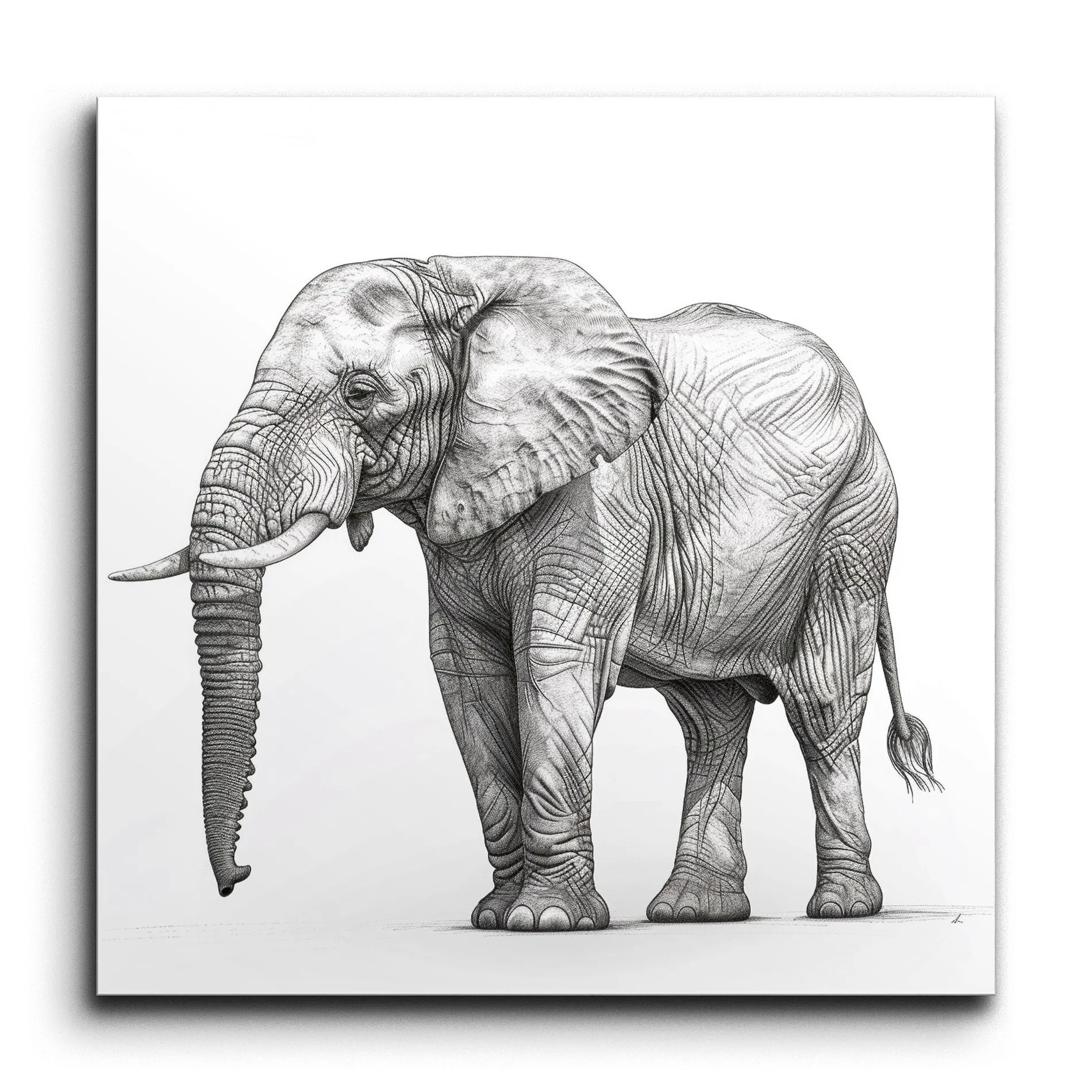 Majestic Elephant: Stunning 3D Art Illustration