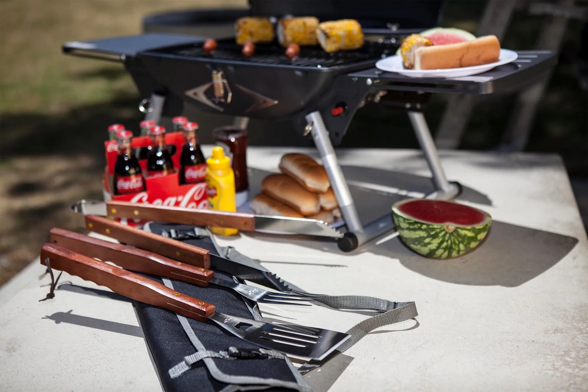 Maryland Terrapins - 3-Piece BBQ Tote & Grill Set