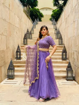 Mauve Gorgeous Lehenga