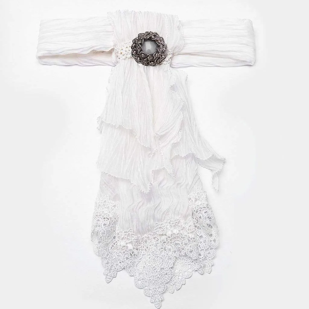 Men's Vintage Gorgeous Gem Lace Scarf