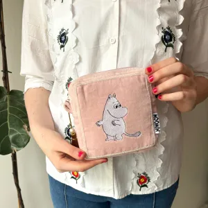 Moomin Makeup Bag Velvet Pink