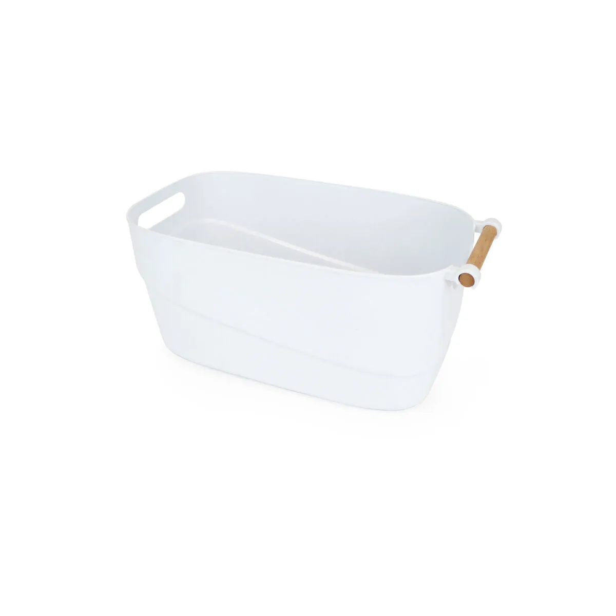 Multi-purpose basket Confortime White Plastic With handles 40 x 21,5 x 18 cm