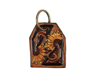 Myra Prairie Sunflowers Rising Key Fob