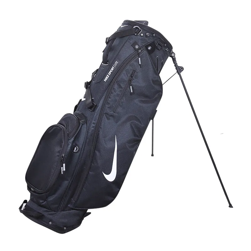 NIKE Sport Lite Stand Bag (Black/White)