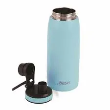 Oasis S/s Double Wall Insulated Sports Bottle W/ Screw-cap 780ml - Island Blue