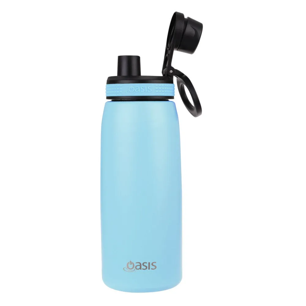 Oasis S/s Double Wall Insulated Sports Bottle W/ Screw-cap 780ml - Island Blue