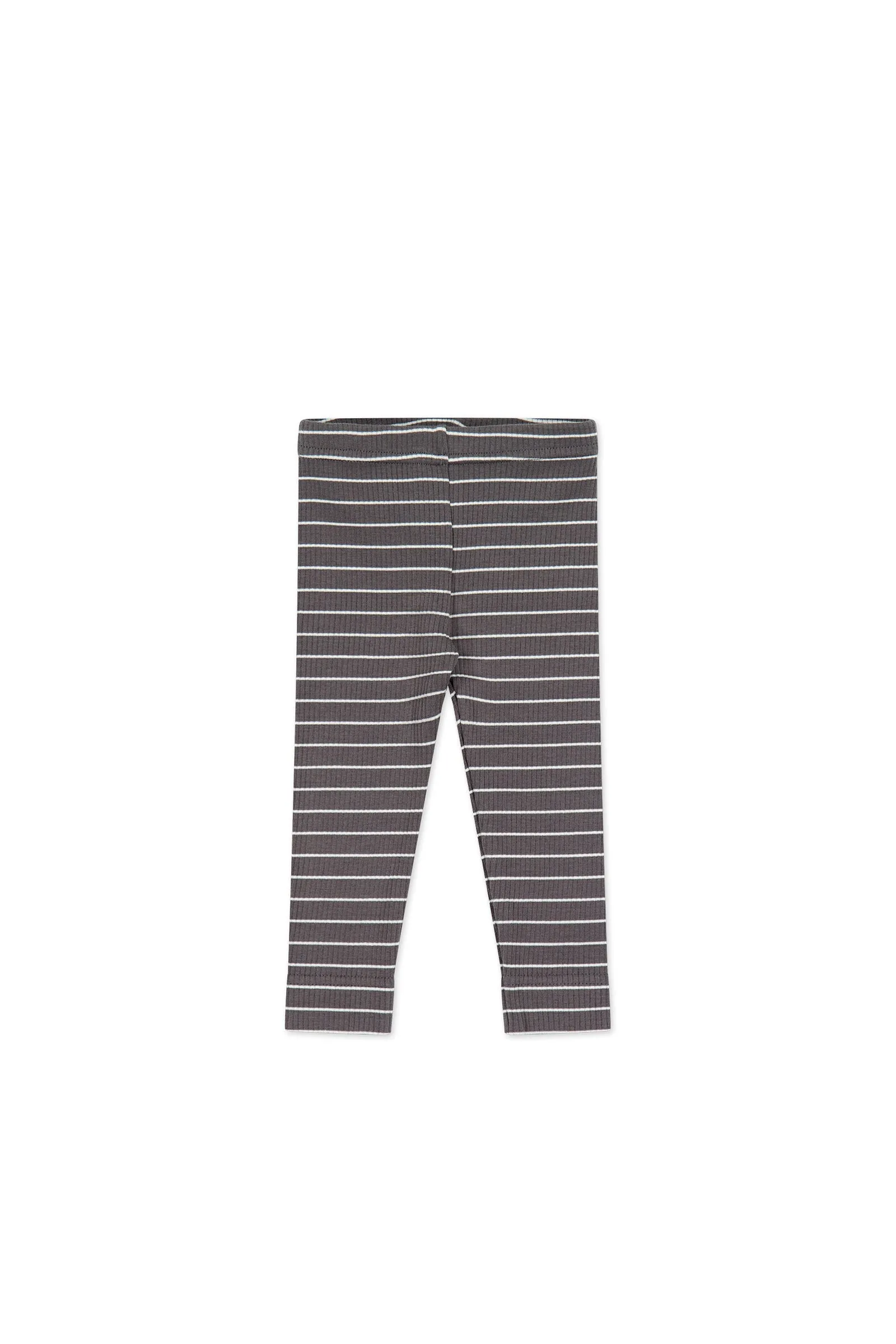 Organic Cotton Modal Everyday Legging - Daily Stripe Wolf/Cloud