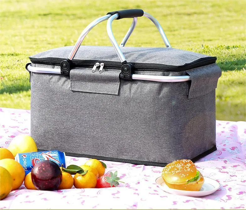 Outdoor Folding Lunch/Dinner Thermal Storage Basket