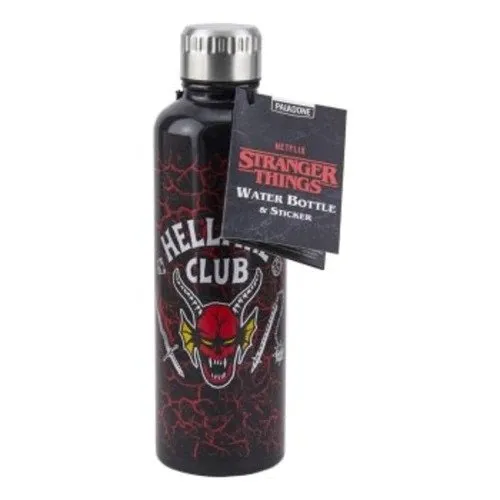 Paladone - Water Bottle | Stranger Things: Hellfire Club Metal Water Bottle