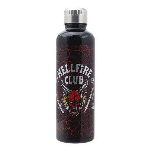 Paladone - Water Bottle | Stranger Things: Hellfire Club Metal Water Bottle