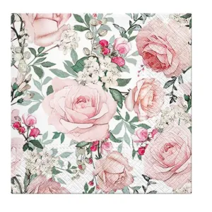 Paw Lunch Napkins 33cm Gorgeous Roses