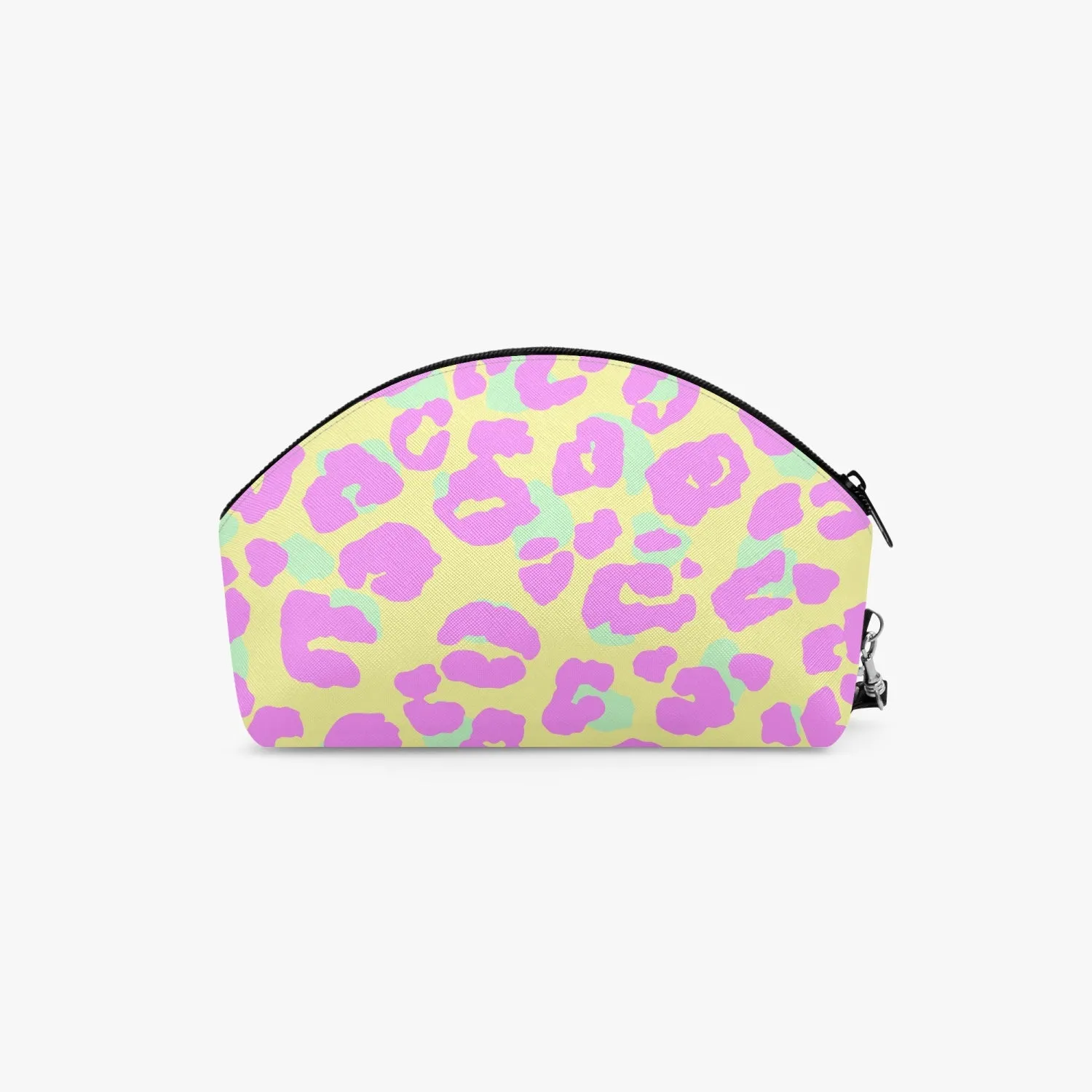 Pink Leopard Curve Makeup Bag