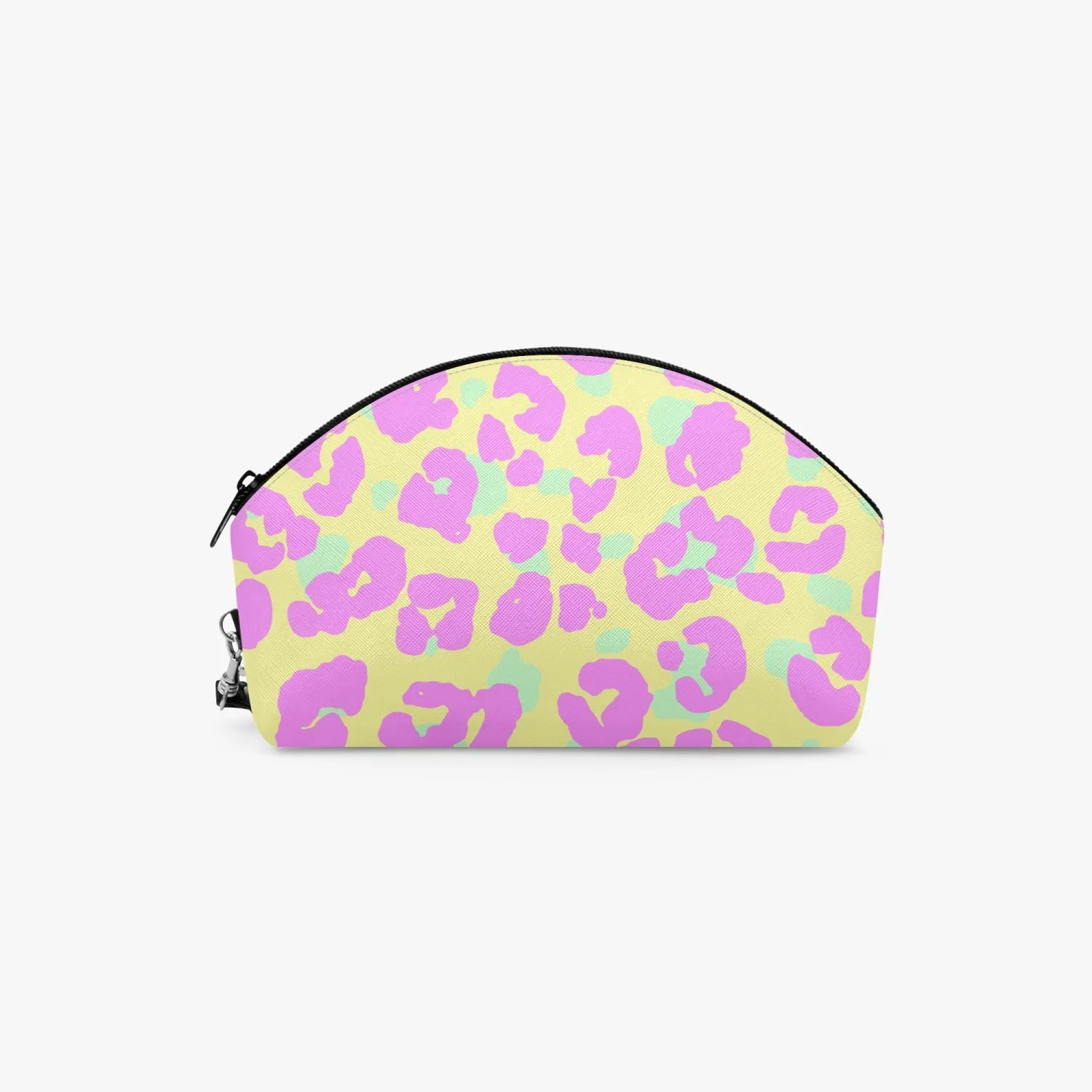 Pink Leopard Curve Makeup Bag