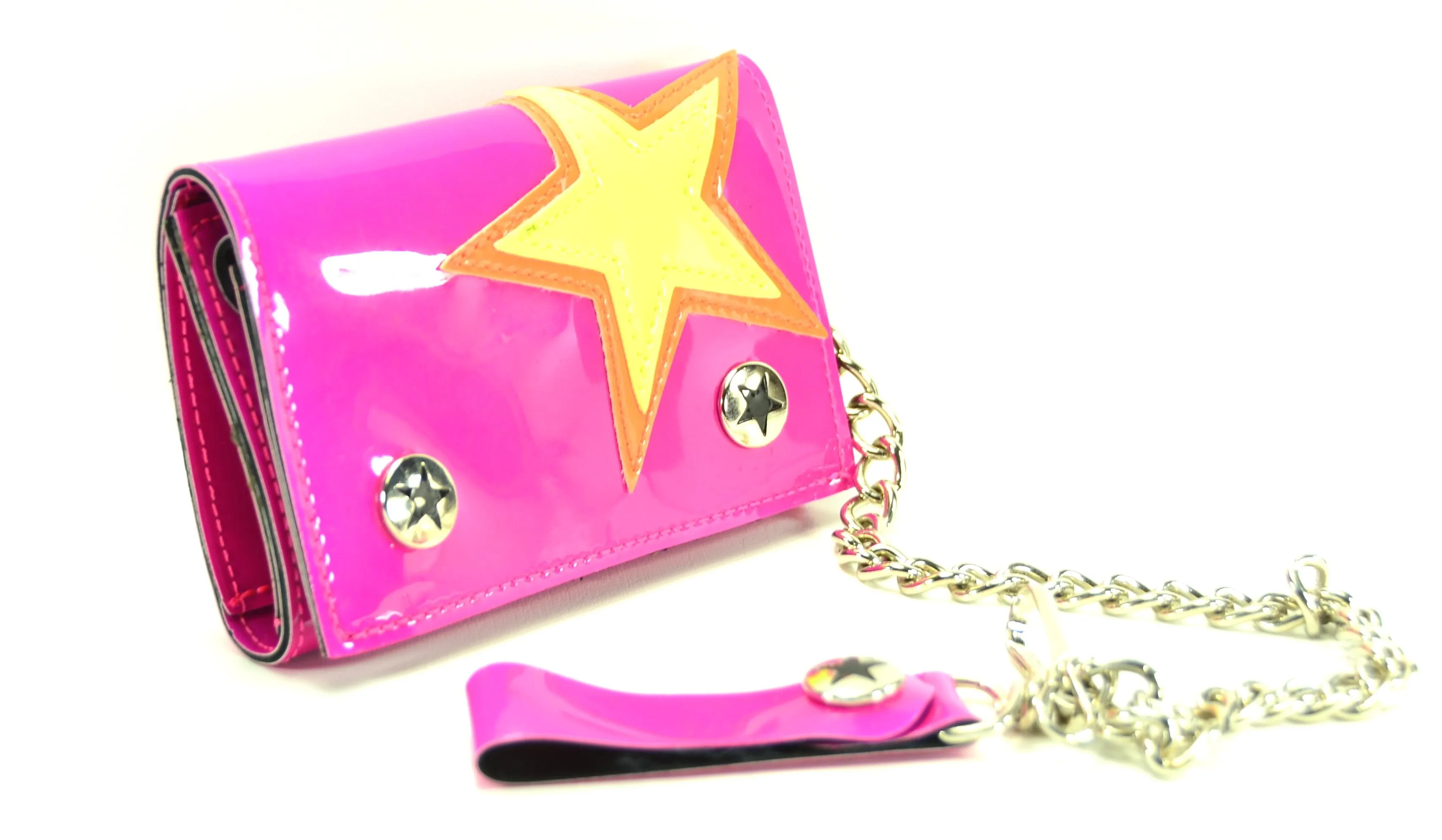 PinkTrifold Wallet WithYellowStar