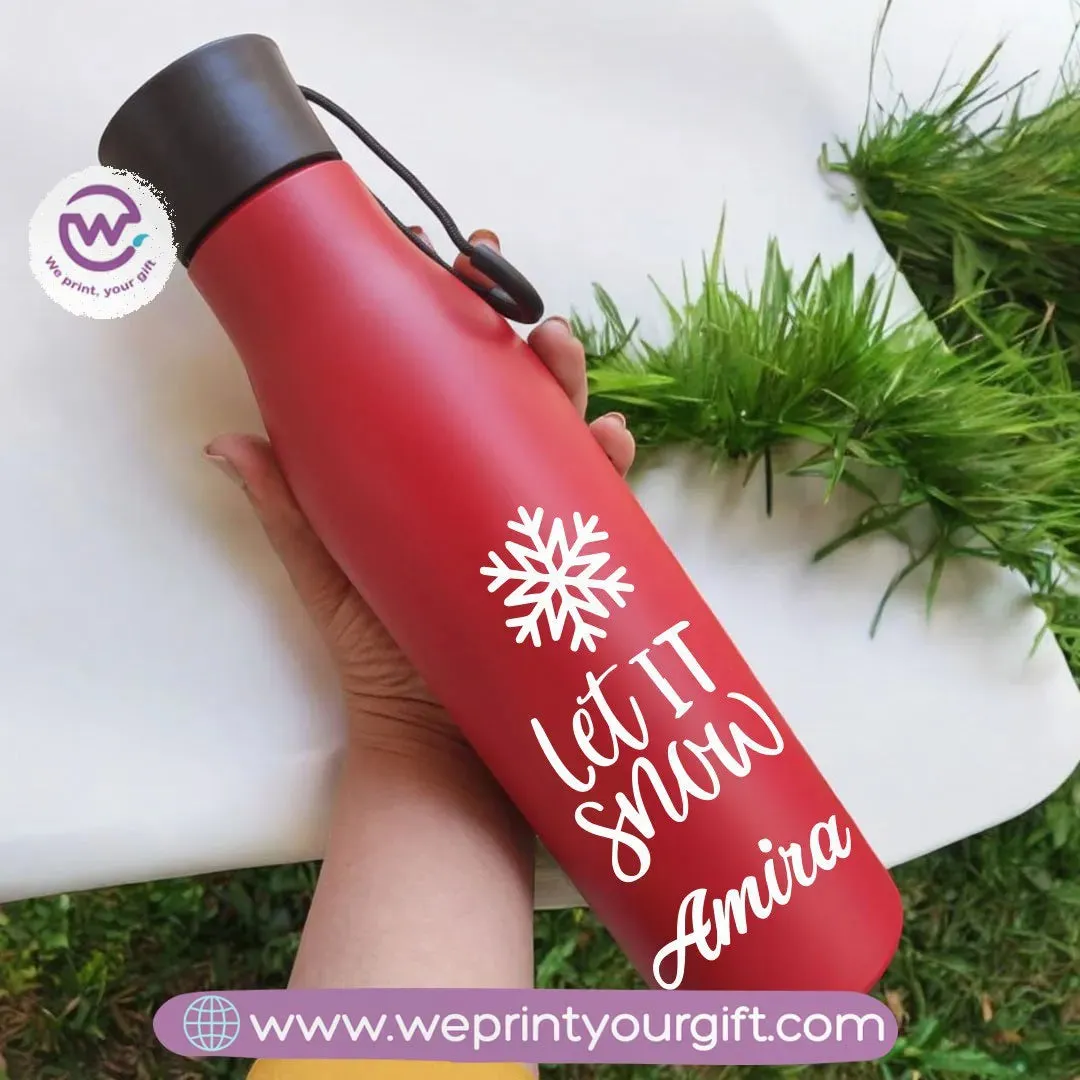 Portable Water Bottle-Christmas