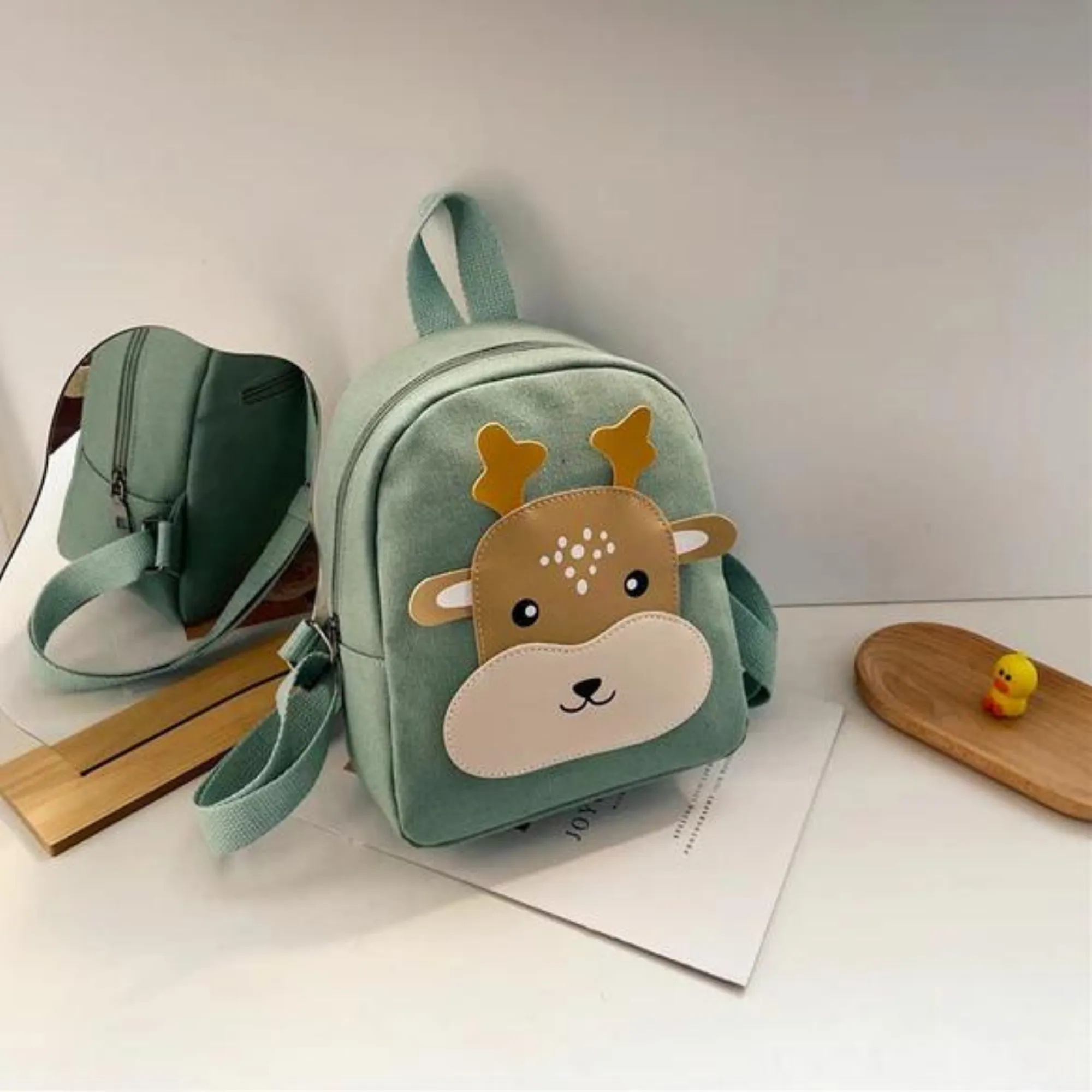 Preschool Children's Deer Backpack - Green