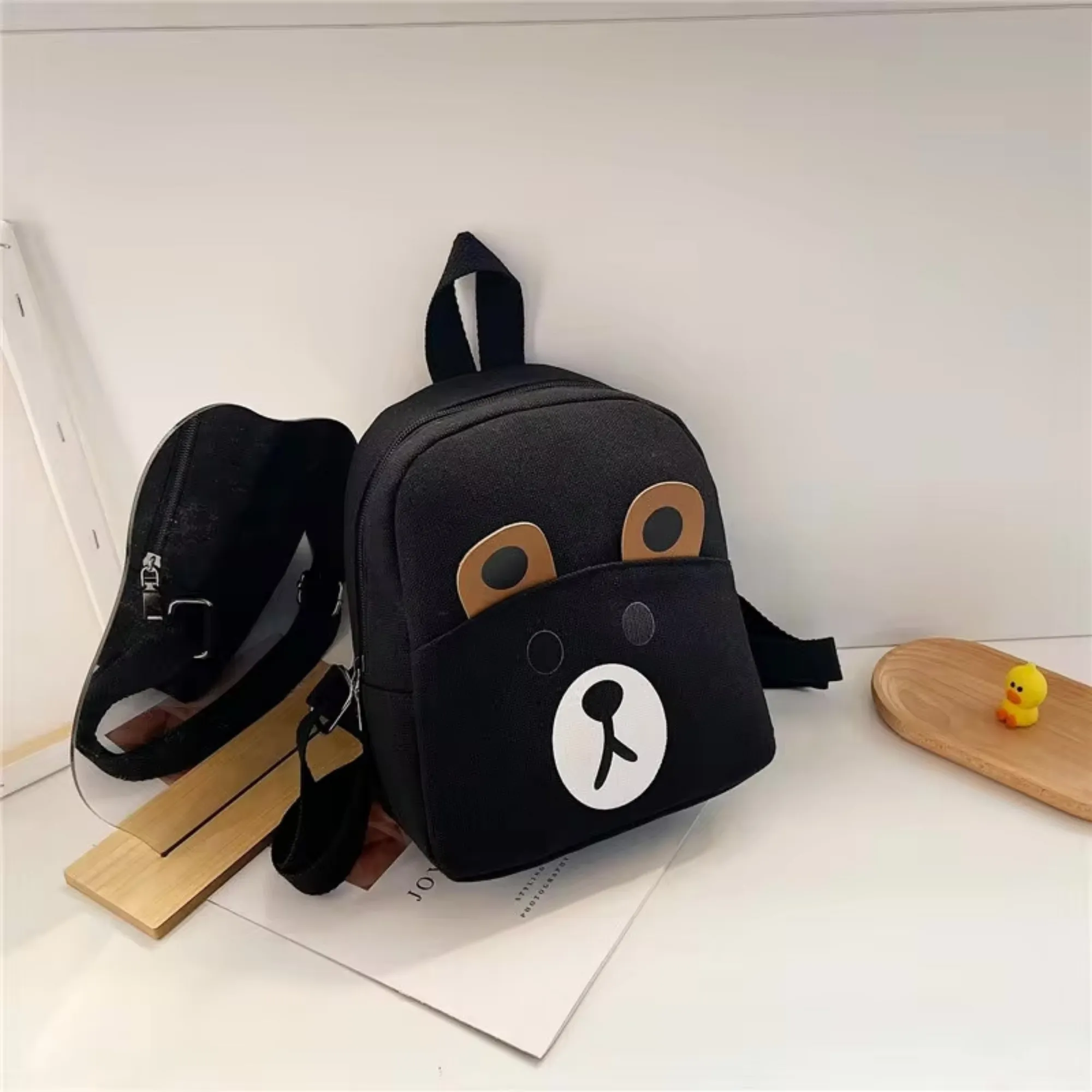 Preschool Children's Teddy Backpack - Black